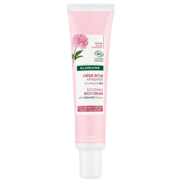 Pivoine crème riche apaisante bio visage peau sensible 40ml