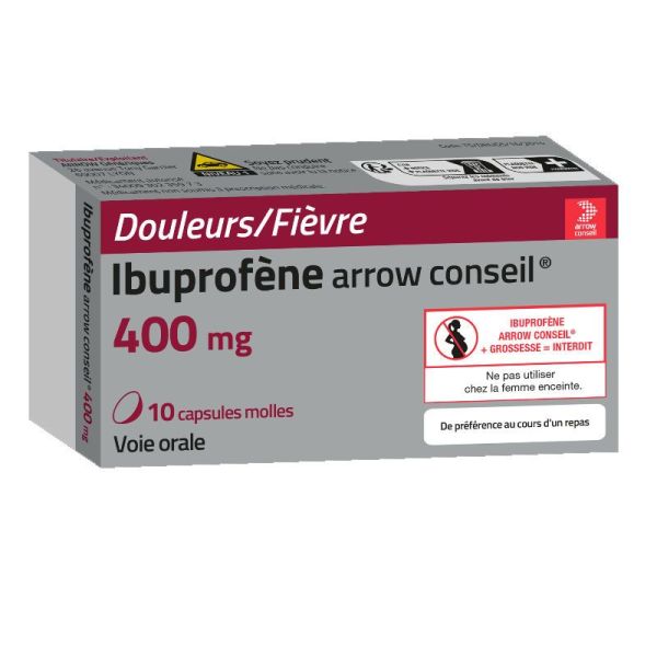 Arrow Ibuprofene 400Mg 10 capsules molles