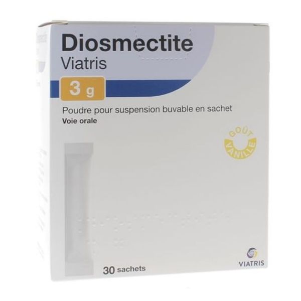 Viatris Diosmectite 3g diarrhée aiguë 30 sachets
