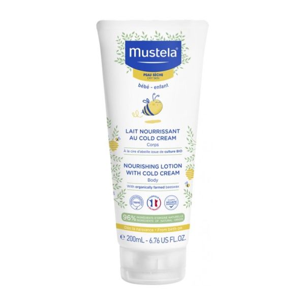Mustela Lait Nourrissant au Cold Cream à la Cire d'Abeille 200 ml
