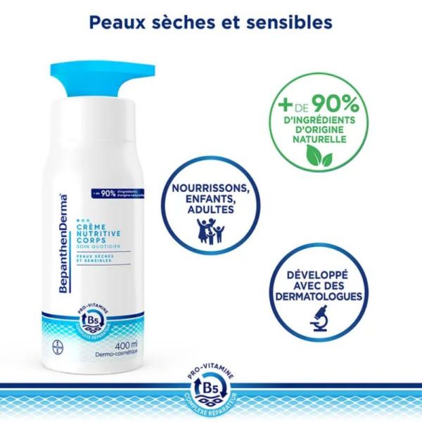 Bepanthen Derma crème nutritive corps 400ml