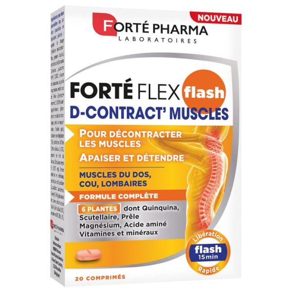 Forté Pharma Forté Flex Flash D-Contract' Muscles 20 Comprimés