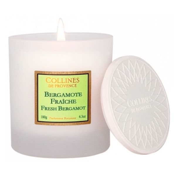 Collines de Provence Les Naturelles Bougie Parfumée Senteur Bergamote Fraîche180 g