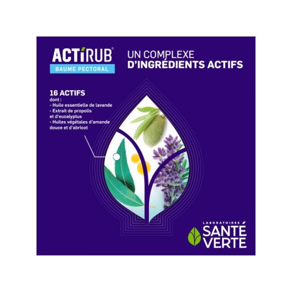 Sante verte Actirub baume pectoral 40ml