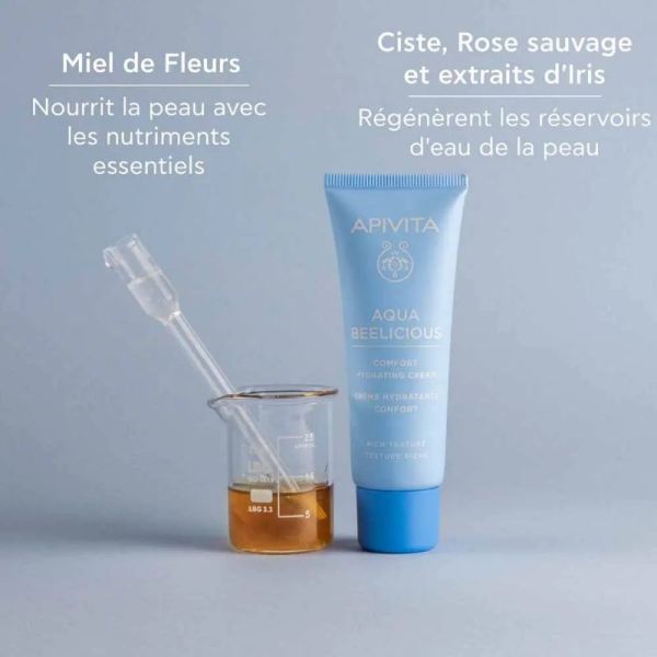 Apivita Aqua Beelicious crème hydratante confort texture riche 40ml