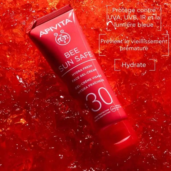 Apivita Bee Sun Safe gel crème visage hydra fraîcheur SPF30 50ml