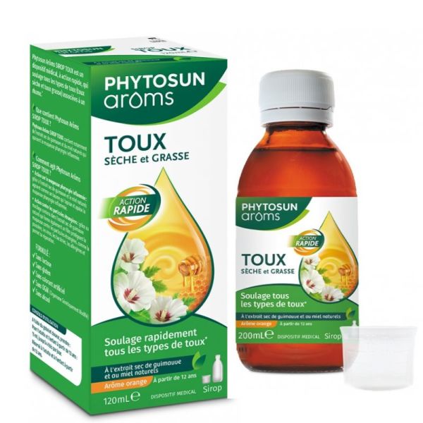 Phytosun Arôms Sirop toux sèche et grasse 200ml