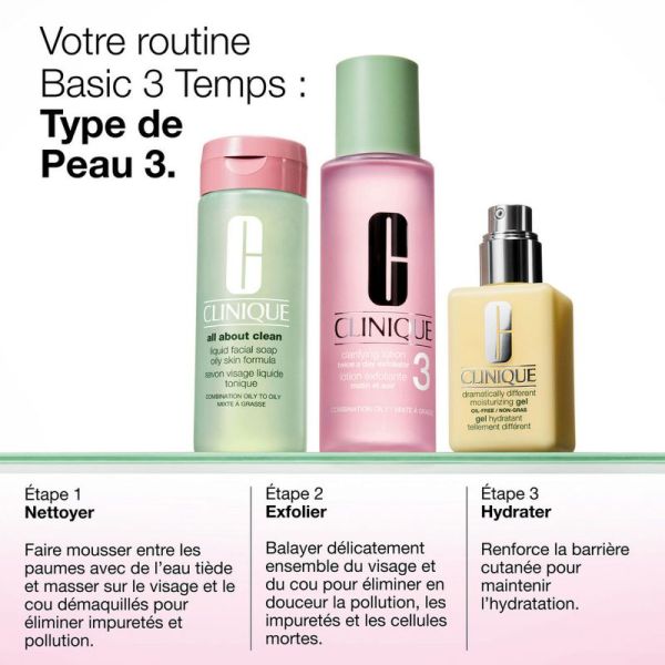 Clinique Clarifying Lotion 3 exfoliante peau mixte à grasse 200ml