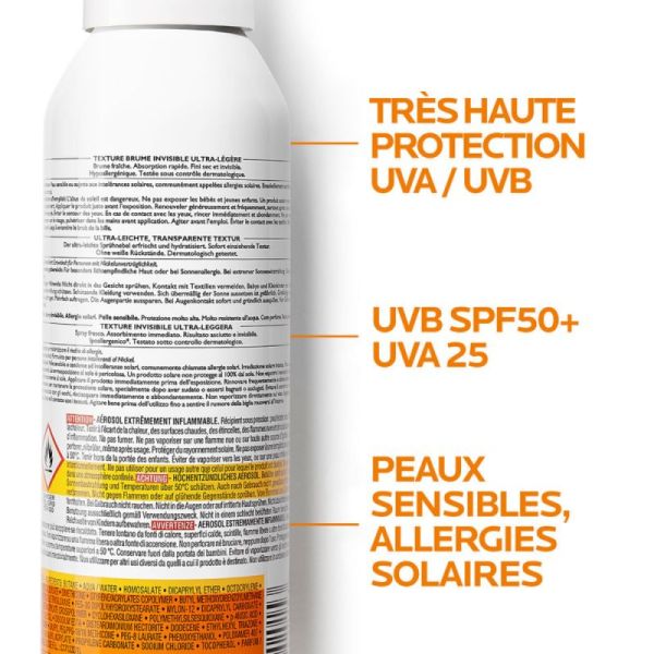 Roche Posay Anthelios XL brume invisible SPF50+ 200ml