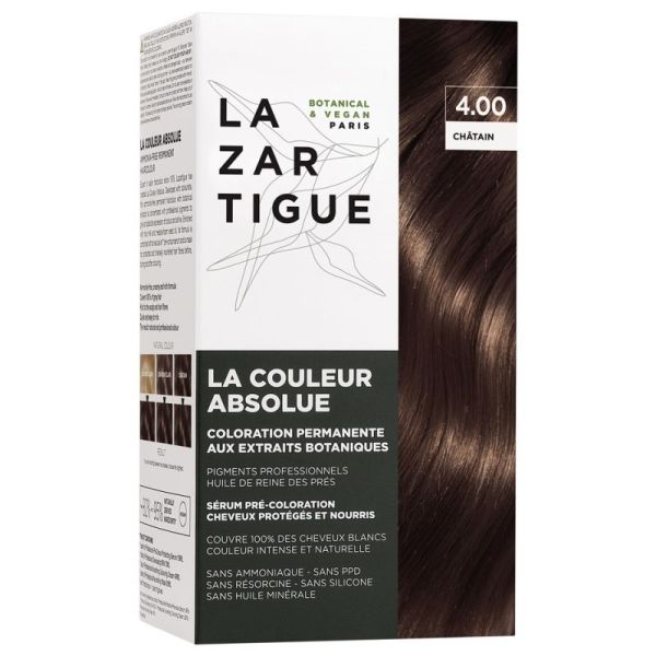 Lazartigue La Couleur Absolue Coloration 4.00 Châtain 60 ml