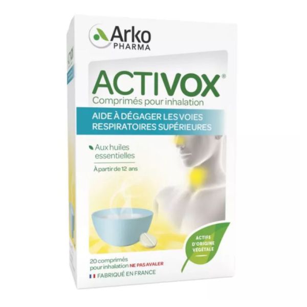 Arkopharma Activox huiles essentielles 20 comprimés pour inhalation