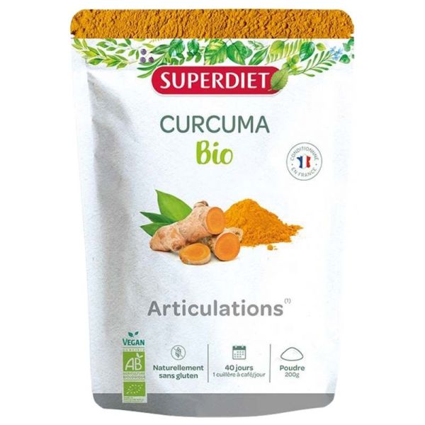 Superdiet Curcuma poudre Bio 200g