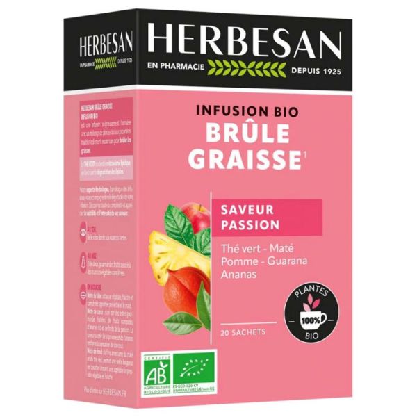 Herbesan Infusion Brûle-Graisse Bio 20 Sachets
