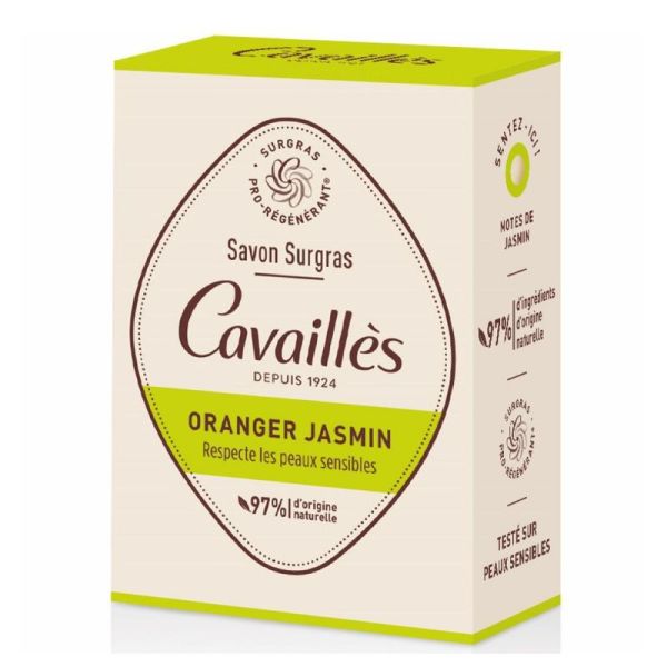Cavaillès savon solide surgras Oranger Jasmin 100g