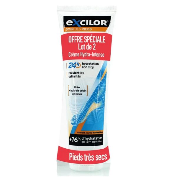 Excilor Crème Hydra-Intense Lot de 2 x 125 ml