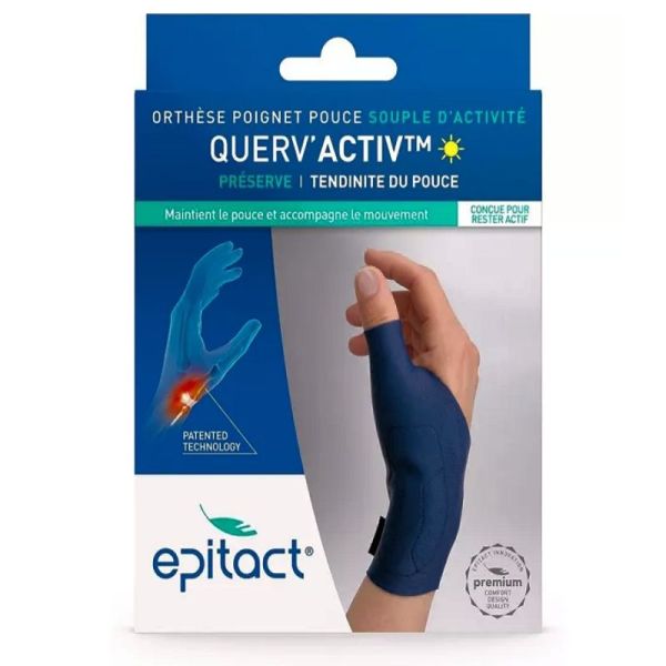 Epitact Querv'activ orthèse de poignet pouce souple d'activité droit taille L 1 unité