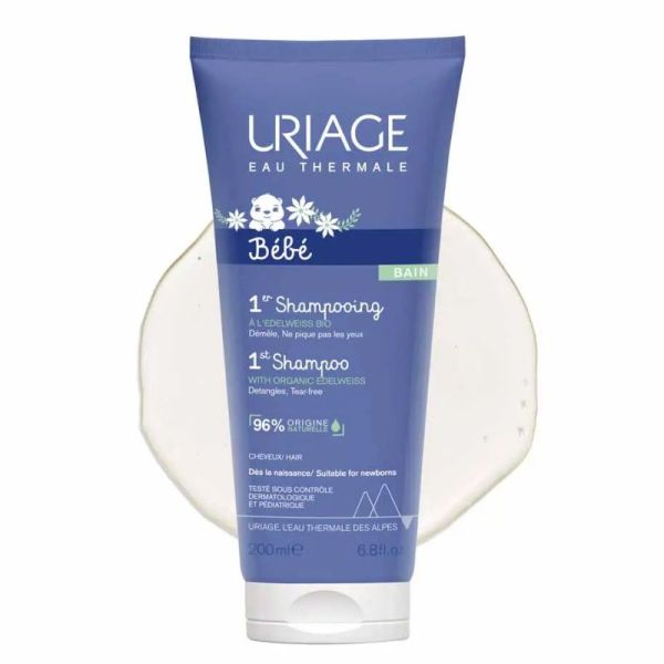 Uriage Bébé 1er shampooing extra doux sans savon 200ml