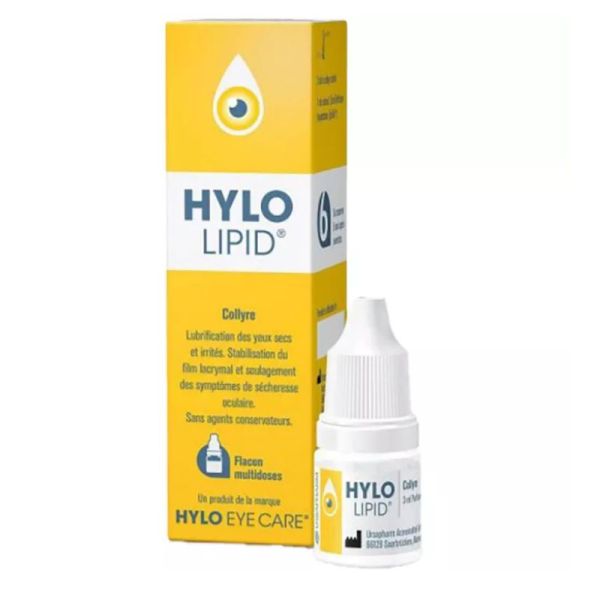 Hylo Lipid collyre yeux secs & irrités 3ml