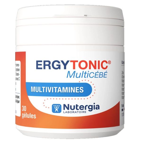 Nutergia Ergytonic Multicébé multivitamines 30 gélules