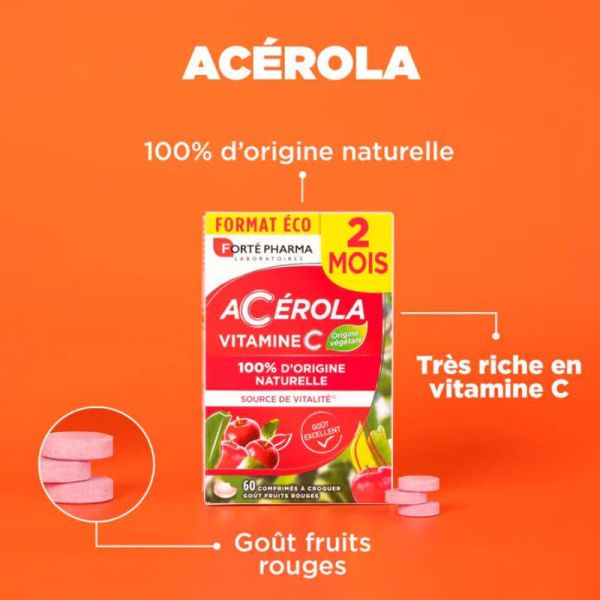 Forté Pharma acérola énergie 60 comprimés à croquer