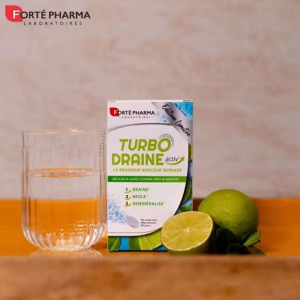 Forté Pharma TurboDraine Activ' Draineur Brûleur 20 comprimés effervescents