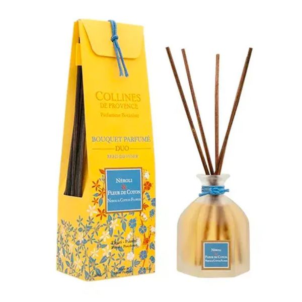 Collines de Provence Bouquet Parfumé Duo Néroli & Fleur de Coton 100ml