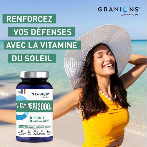 Granions Vitamine D3 2000 UI 30 comprimés à croquer