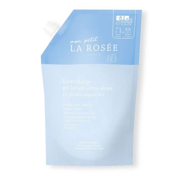 La Rosée gel lavant ultra-doux bébé recharge 800ml