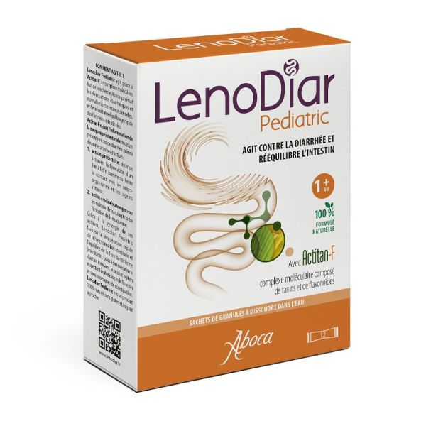 Aboca Lenodiar Pediatric contre la diarrhée +1 an 12 sachets