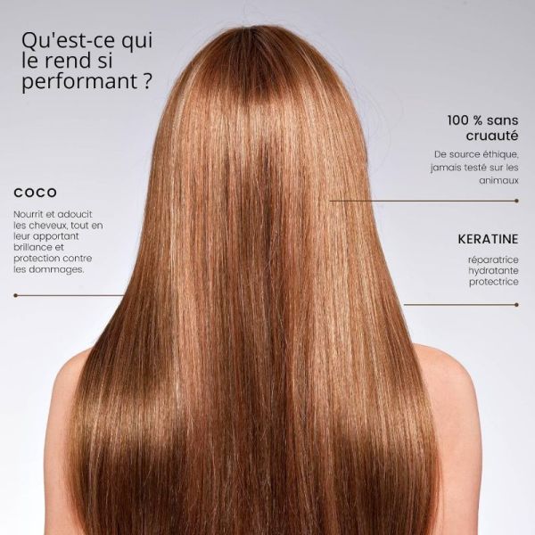 RoseBaie shampoing coco & kératine nutrition & hydratation 500ml