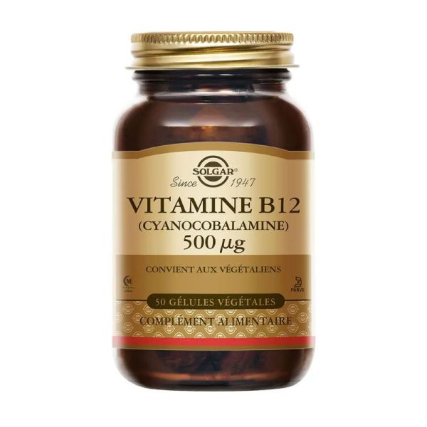 Solgar Vitamine B12 (Cyanocobalamine) Vitalité 50 gélules végétales