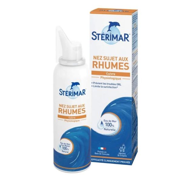 Stérimar Nez Sujet aux Rhumes cuivre 100ml