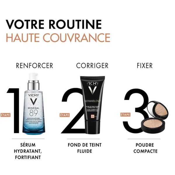 Vichy Dermablend fond de teint fluide correcteur 16H 55 Bronze 30ml