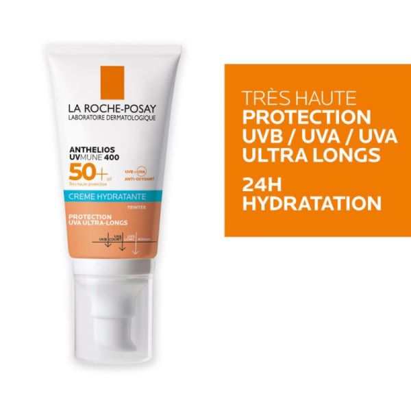 Roche Posay Anthelios UVmune 400 crème hydratante SPF50+ teinté avec parfum 50ml