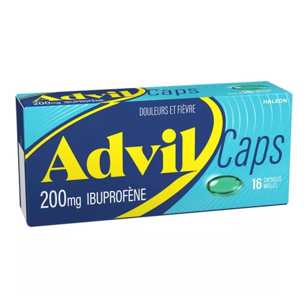 AdvilCaps 200 mg 16 capsules action rapide