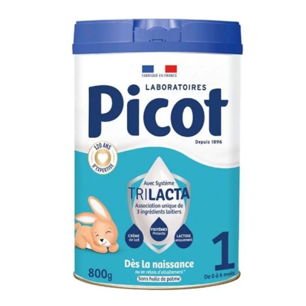 Picot 1 lait en poudre des la naissance 0-6 mois 800g