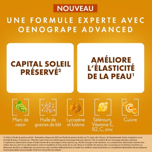 Oenobiol Sun Expert préparateur solaire 3 en 1 2 x 30 capsules végétales