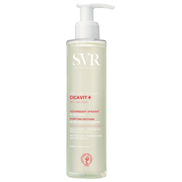 SVR Cicavit+ gel moussant assainissant apaisant 200ml