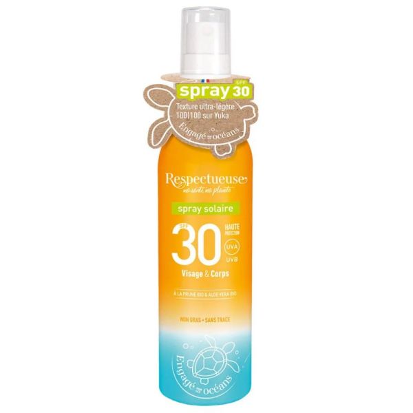 Respectueuse Spray Solaire SPF30 100ml
