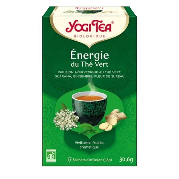 Yogi Tea Energie du The Vert 17 sachets