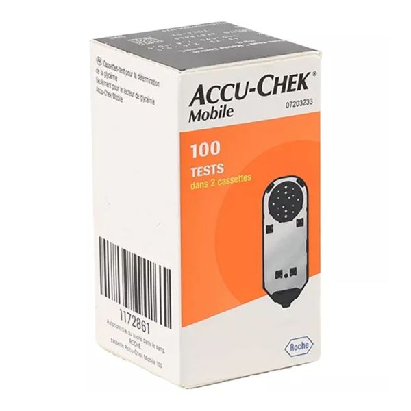 Accu-Chek Mobile 100 tests glycémie
