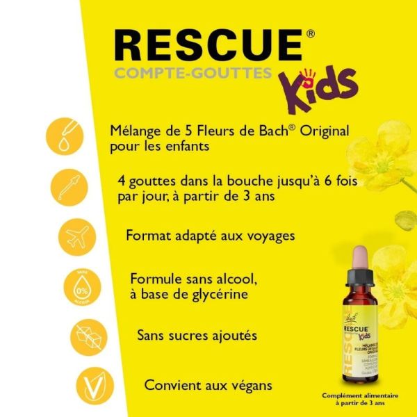Bach Rescue Kids compte-gouttes 10ml