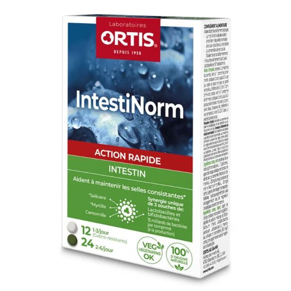 Ortis Intestinorm Transit Intestinal 36 Comprimés