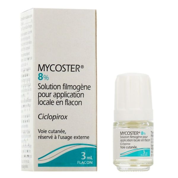 Mycoster 8% solution filmogène flacon 3ml
