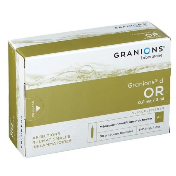 Granions Or Oligoélément 30 ampoules buvables