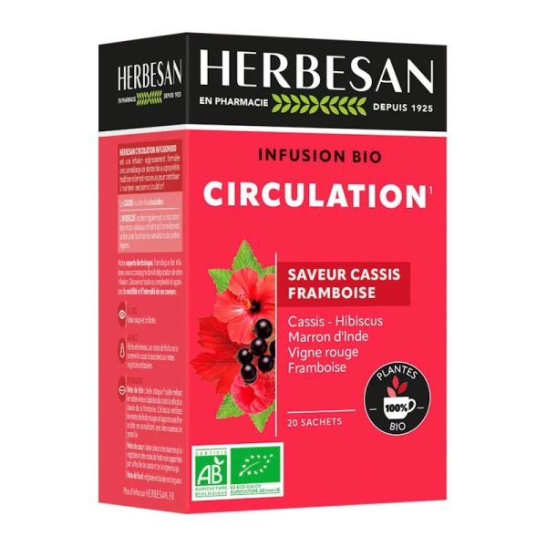 Herbesan Infusion circulation Bio 20 Sachets