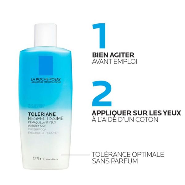 Roche Posay Tolériane Respectissime démaquillant yeux waterproof 125ml
