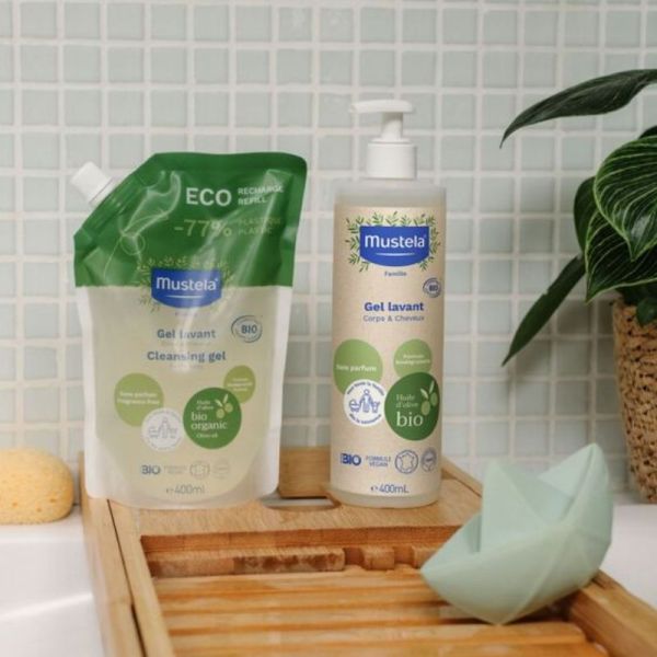 Mustela gel lavant bio Recharge 400ml