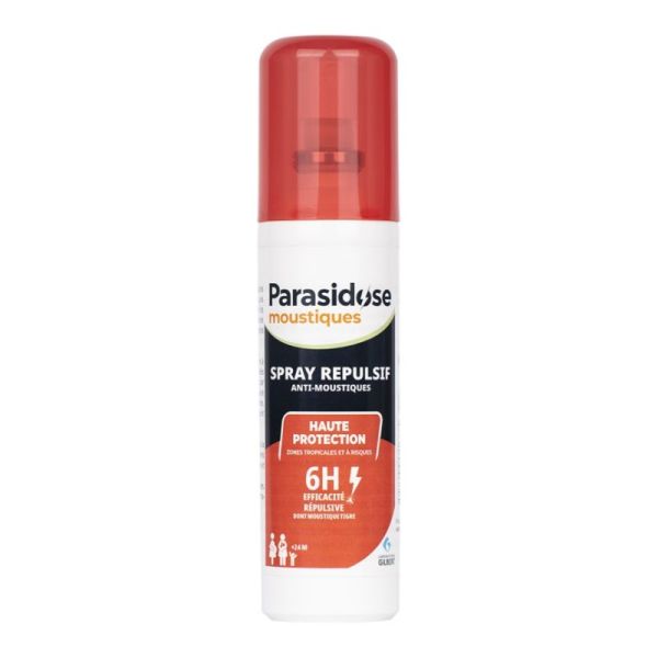 Parasidose Moustiques zones tropicales et à risques spray anti-moustiques 100ml