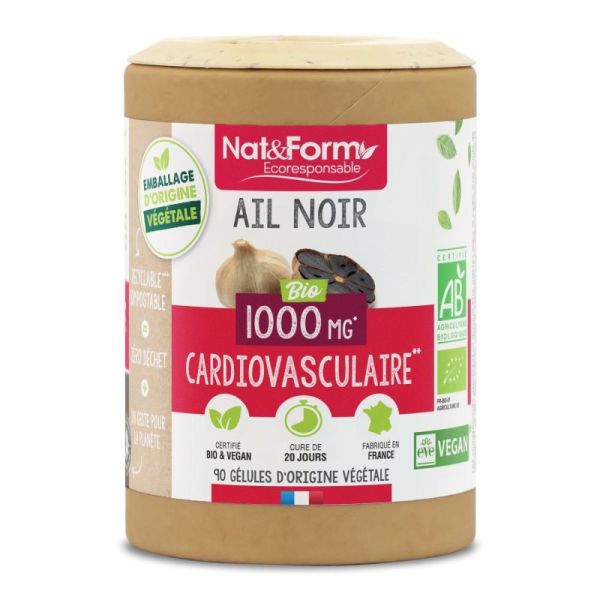 Nat&Form Écoresponsable Ail noir bio fermenté 90 gélules